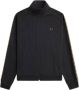 Fred Perry Zwarte track jack met contrast tape Black Heren - Thumbnail 1