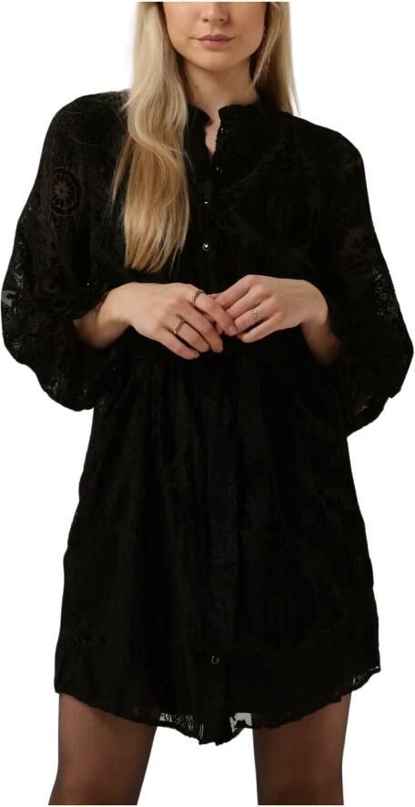 Freebird Akkie Jurk Zwarte Mini Jurk Black Dames - Foto 6