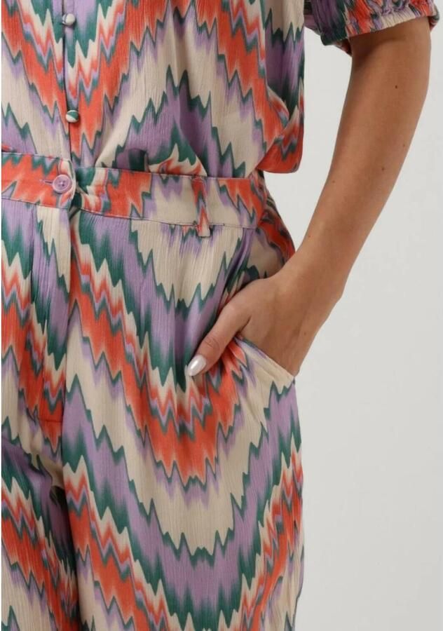 FREEBIRD Dames Broeken Wv-aop-crinkle-vis-23-1.1 Paars - Foto 4