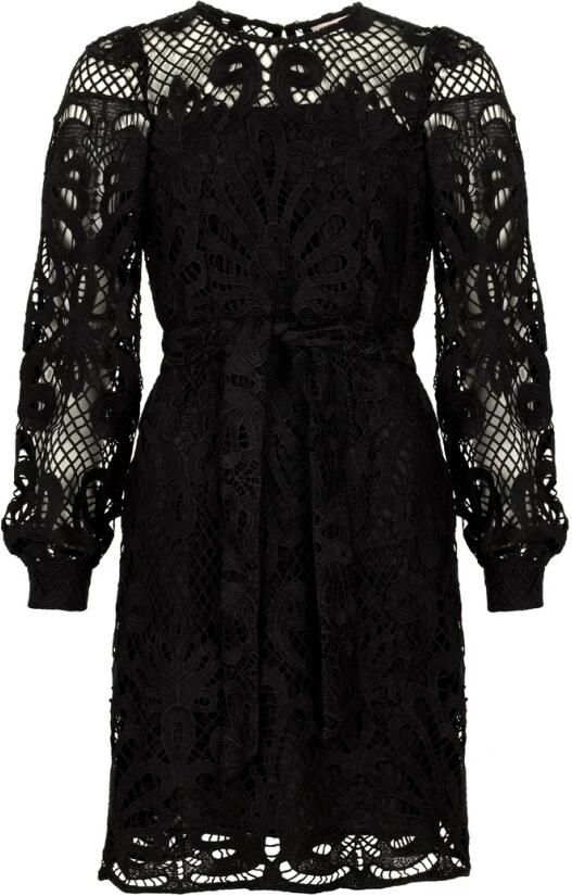 Freebird Elegante gehaakte jurk met riem Black Dames - Foto 8