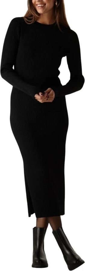 Freebird Elegante Zwarte Midi Jurk Black Dames - Foto 3