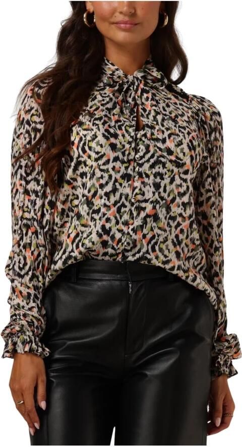 Freebird Kleurrijke Bibian Bow Blouse Multicolor Dames - Foto 7