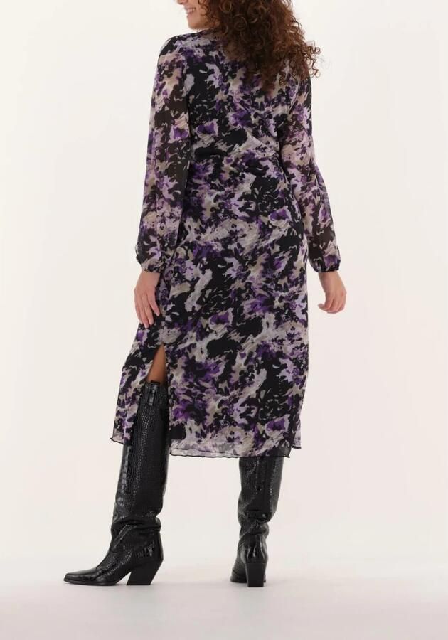 Freebird maxi jurk Malia met all over print lila - Foto 4