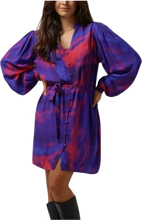 Freebird Paarse Mini Jurk Cosmic Trend Multicolor Dames - Foto 3