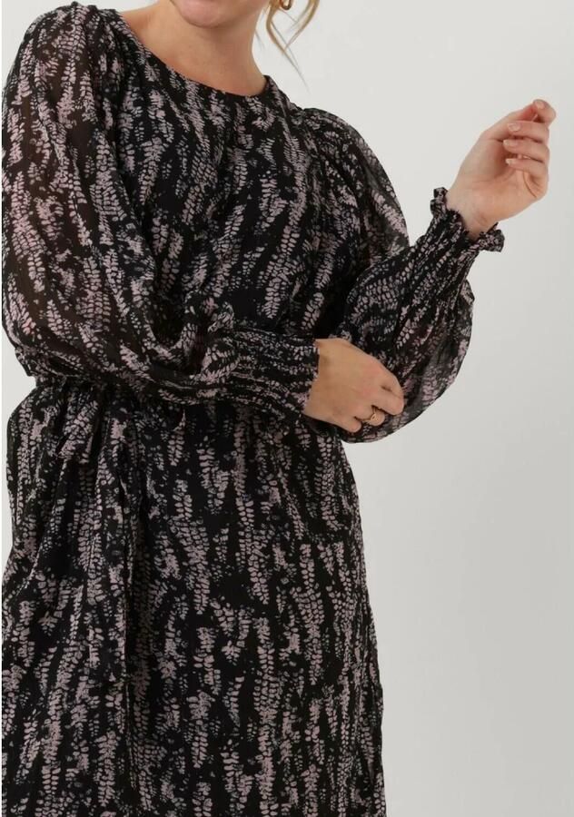 Freebird blousejurk Xeni met all over print en ceintuur roze - Foto 3