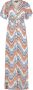 Freebird maxi jurk Mae Maxi met all over print ecru lila oranje - Thumbnail 3