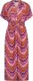 Freebird jurk Mae Maxi met all over print roze paars oranje - Thumbnail 3