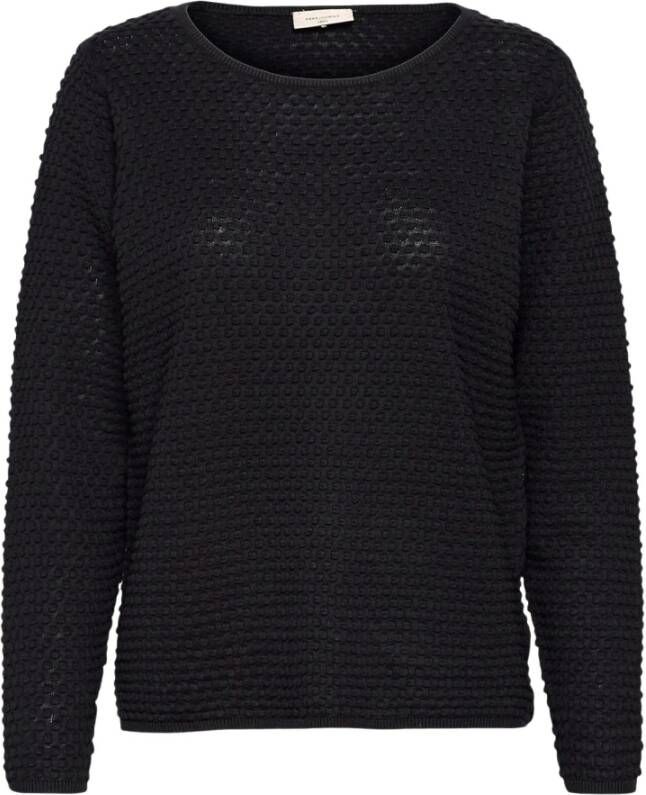 FREEQUENT Gebreide trui FQDODO-PU-DOTTIE met brei-knoop-details