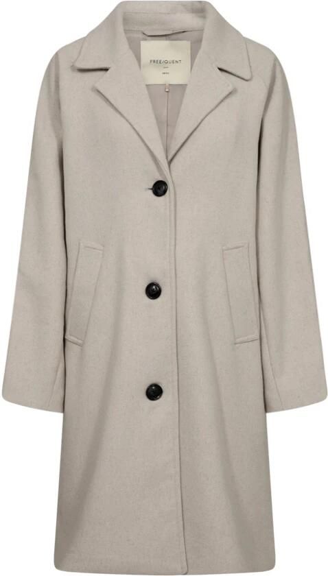 FREE QUENT Lange jas met strookzakken model 'MELLON''