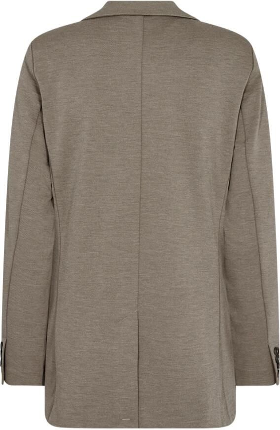 Freequent Elegante Blazer met Brede Revers Beige Dames