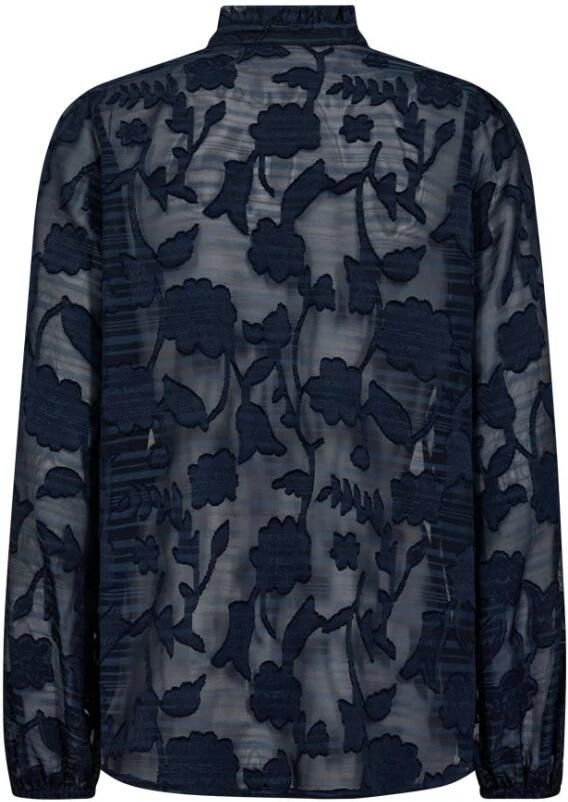Freequent Navy Blouse Fqcima Stijl Blue Dames