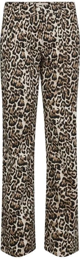 FREEQUENT straight regular waist broek donkerbruin - Foto 3