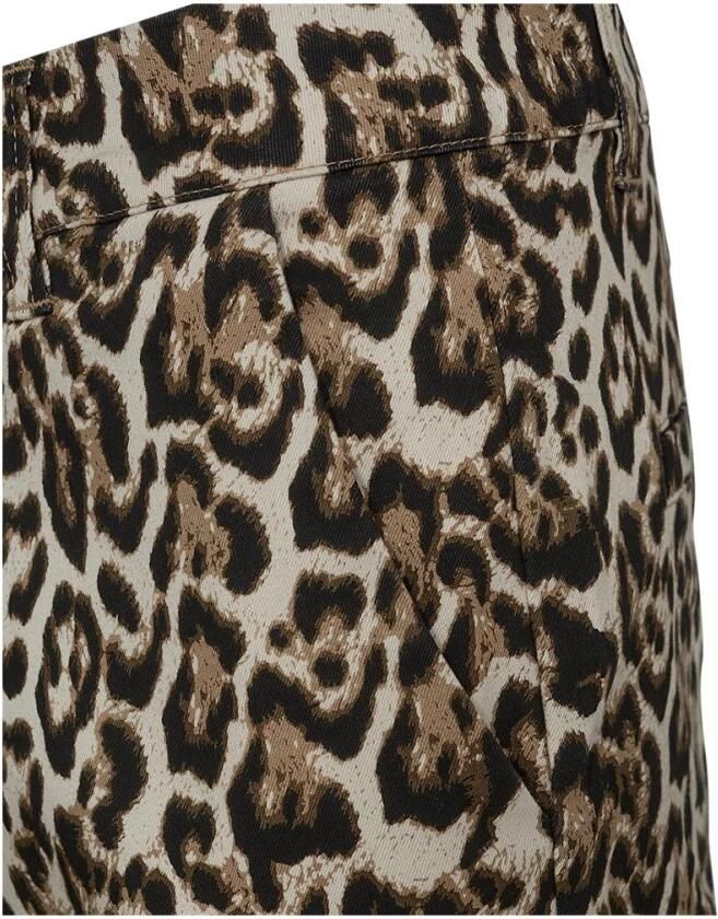 FREEQUENT straight regular waist broek donkerbruin - Foto 4