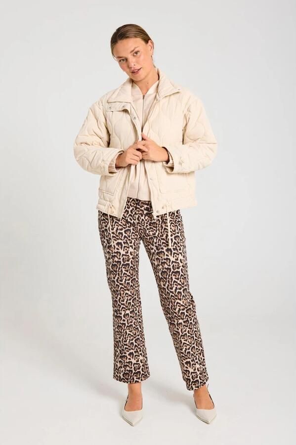 Freequent Stijlvolle Jack Coat in Moonbeam Beige Dames - Foto 4