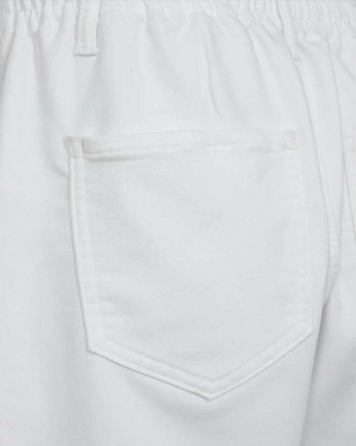 Freequent Witte casual broek met elastische tailleband White Dames - Foto 4