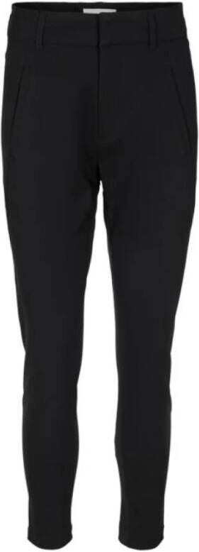 FREE QUENT Slim fit high waist broek van viscosemix model 'Jenny'