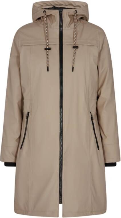 Freequent Taupe Regenjas Bruin Dames