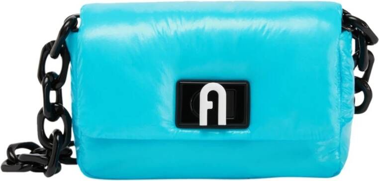 Furla 1927 Soft Shoulder Bag Mini Blauw Dames