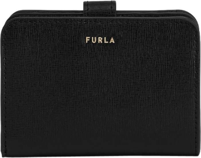 Furla Portemonnee kaarthouder Black Beige Dames