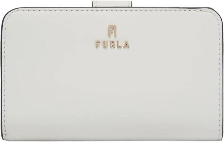 Furla Compacte portemonnee met tien kaartsleuven en muntvakje White Dames
