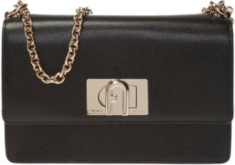 Furla Leren Mini Crossbody Tas met Draaislot Black Dames - Foto 9