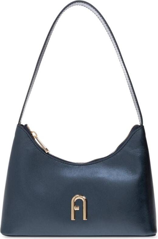 Furla Hobo bags Diamante Mini Shoulder Bag Vitello Gardena in blauw