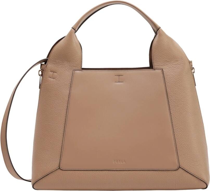 Furla Gilda Large shopper bag Beige Dames