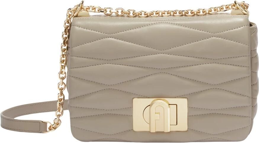 Furla Gewatteerde Vanille Crossbody Tas met Arco Draaislot Beige Dames - Foto 8