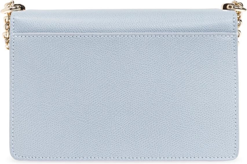 Furla Elegante Zilveren Ketting Schouderband Handtas Blue Dames - Foto 12