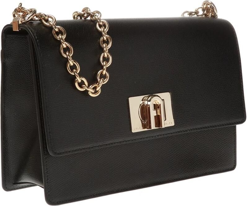 Furla Kleine schoudertas met metalen kettingriem Black Dames - Foto 8
