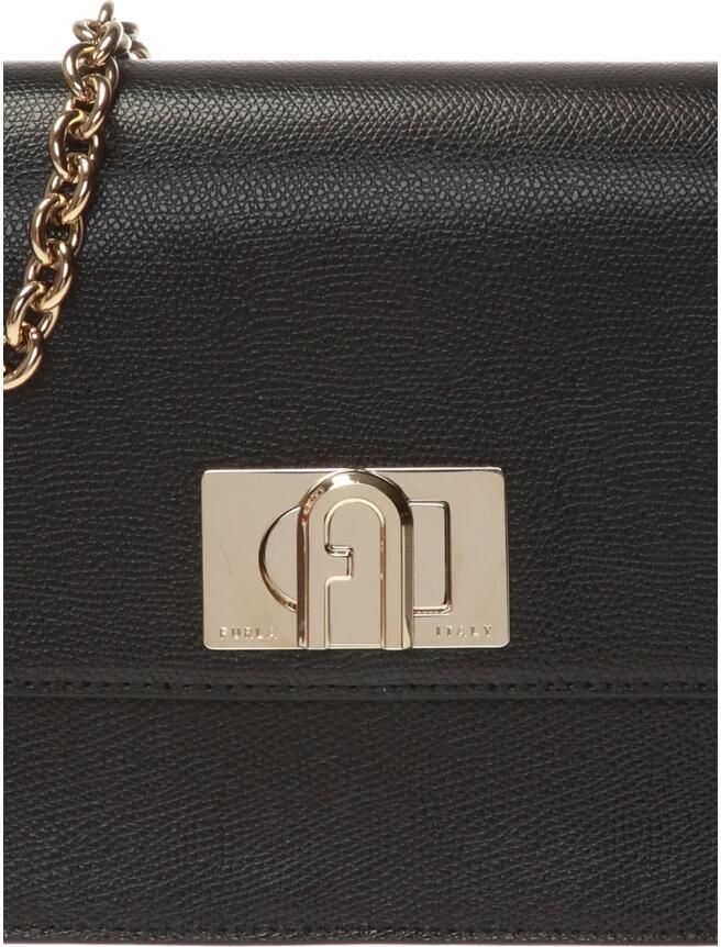 Furla Kleine schoudertas met metalen kettingriem Black Dames - Foto 7