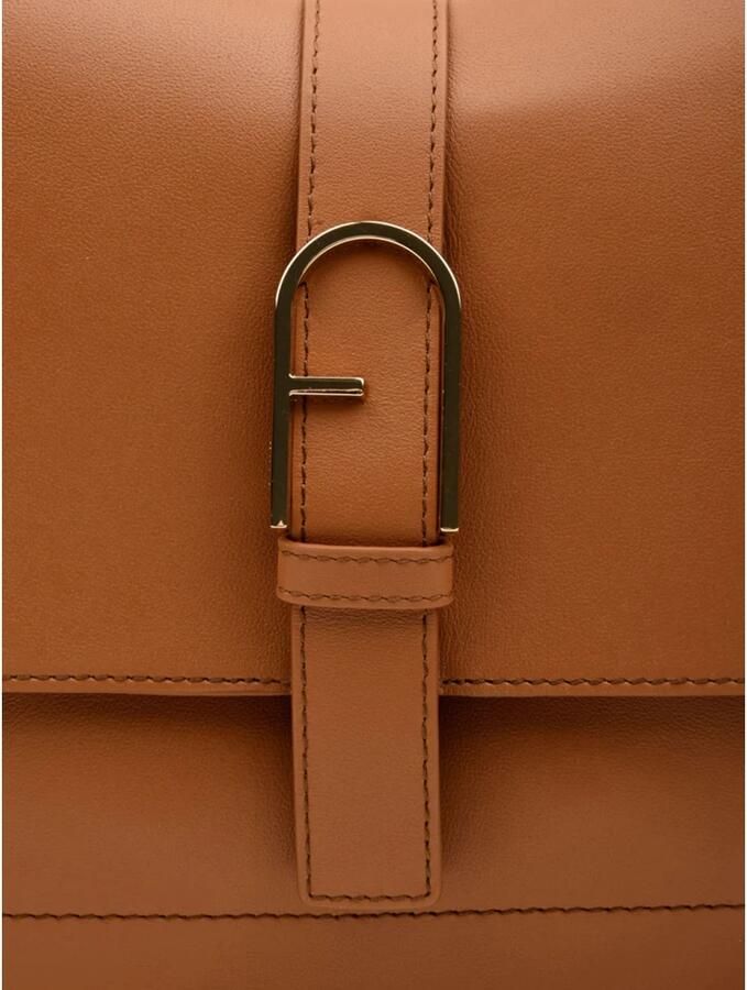 Furla Bruine Flow Schoudertas Brown Dames