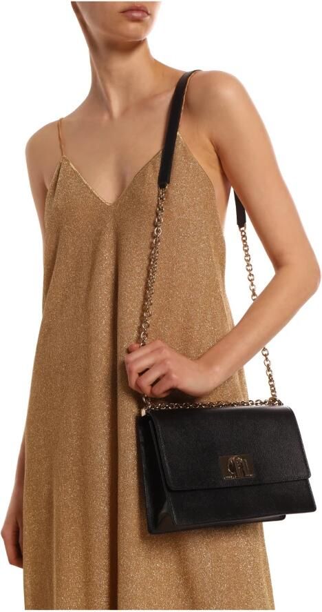 Furla Leren Mini Crossbody Tas met Draaislot Black Dames - Foto 8