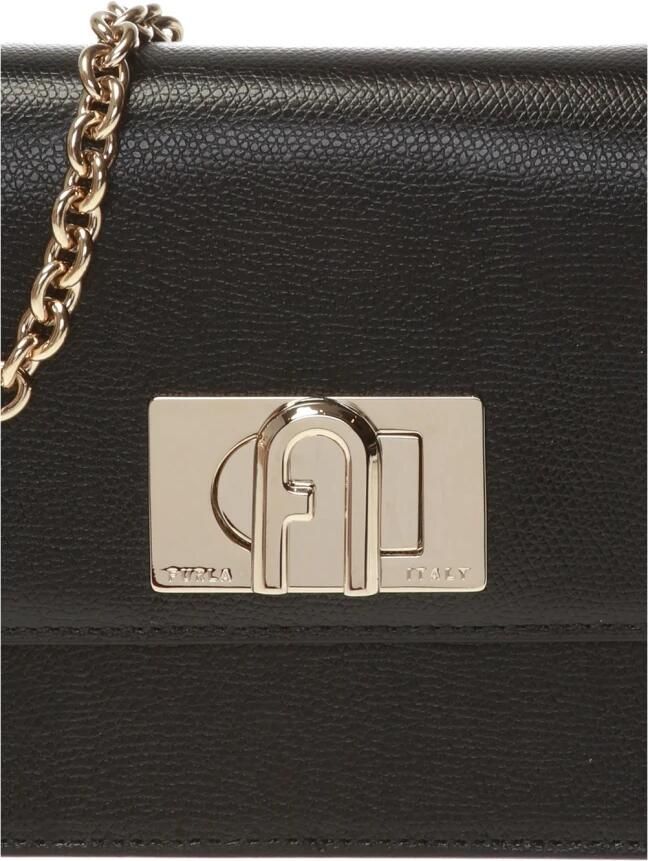 Furla Leren Mini Crossbody Tas met Draaislot Black Dames - Foto 4