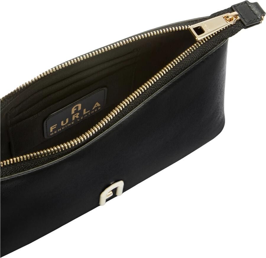 Furla Elegante Diamante Mini Tas met Rits Black Dames - Foto 6