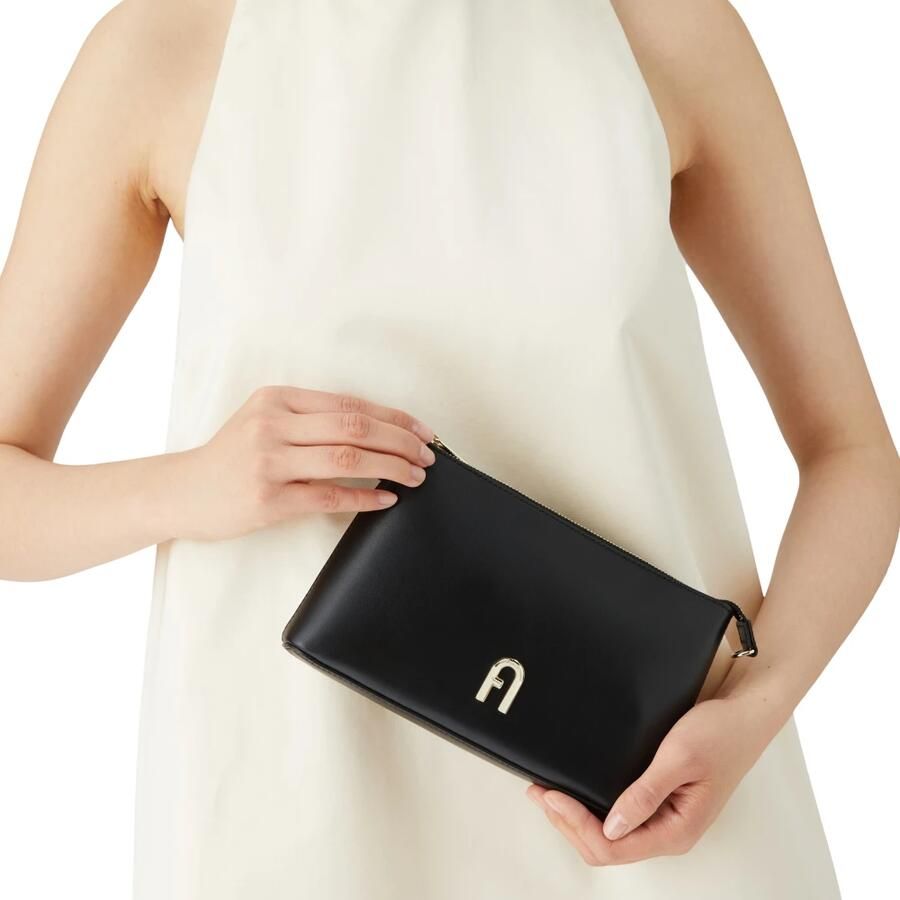 Furla Elegante Diamante Mini Tas met Rits Black Dames - Foto 5