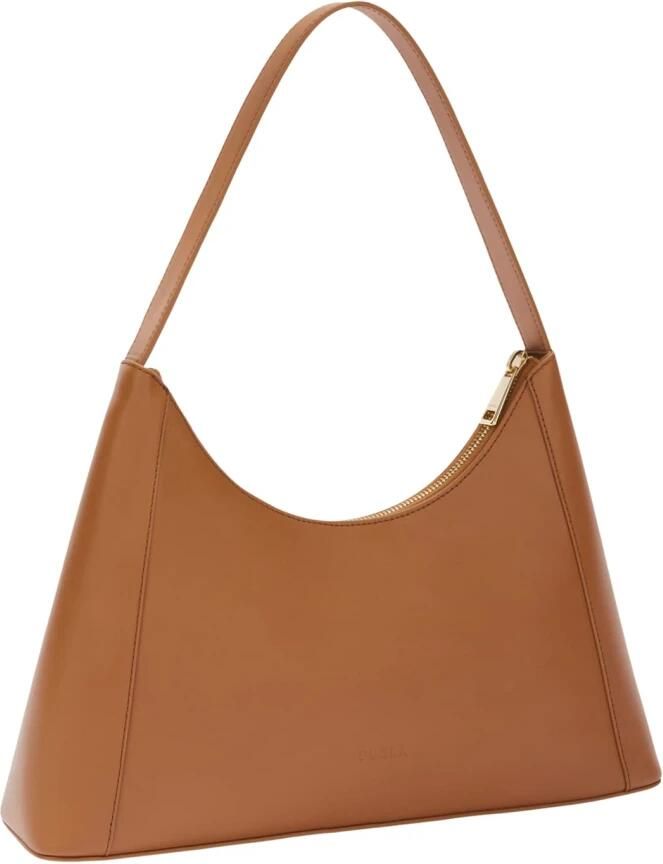 Furla Brandy Diamond S Leren Schoudertas Brown Dames - Foto 2