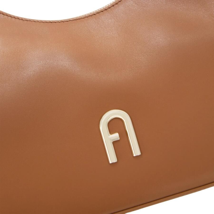Furla Brandy Diamond S Leren Schoudertas Brown Dames - Foto 3