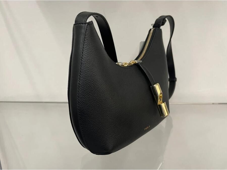 Furla Zwarte Crossbody Tas met Ronde Vorm Black Dames - Foto 4