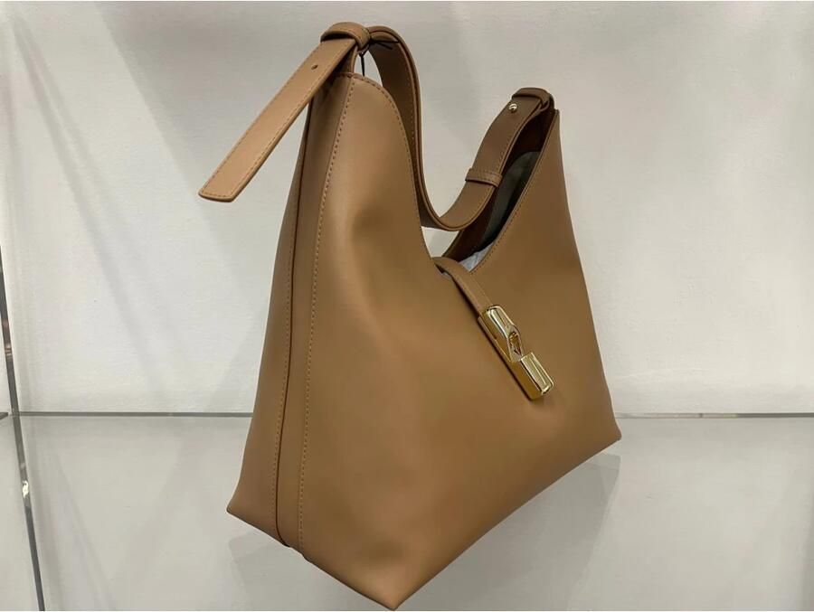 Furla Beige Leren Handtas met Premium Afwerking Beige Dames - Foto 4