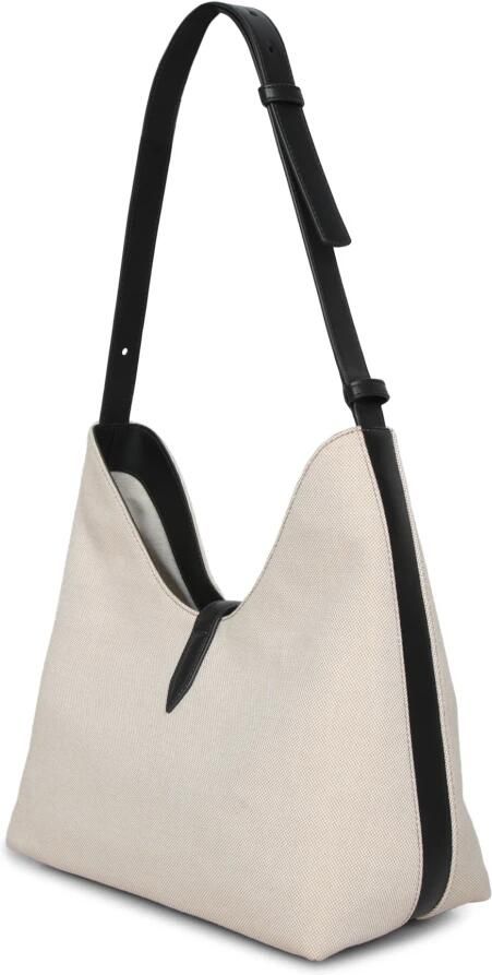 Furla Elegante stoffen tas met leren accenten Beige Dames - Foto 7