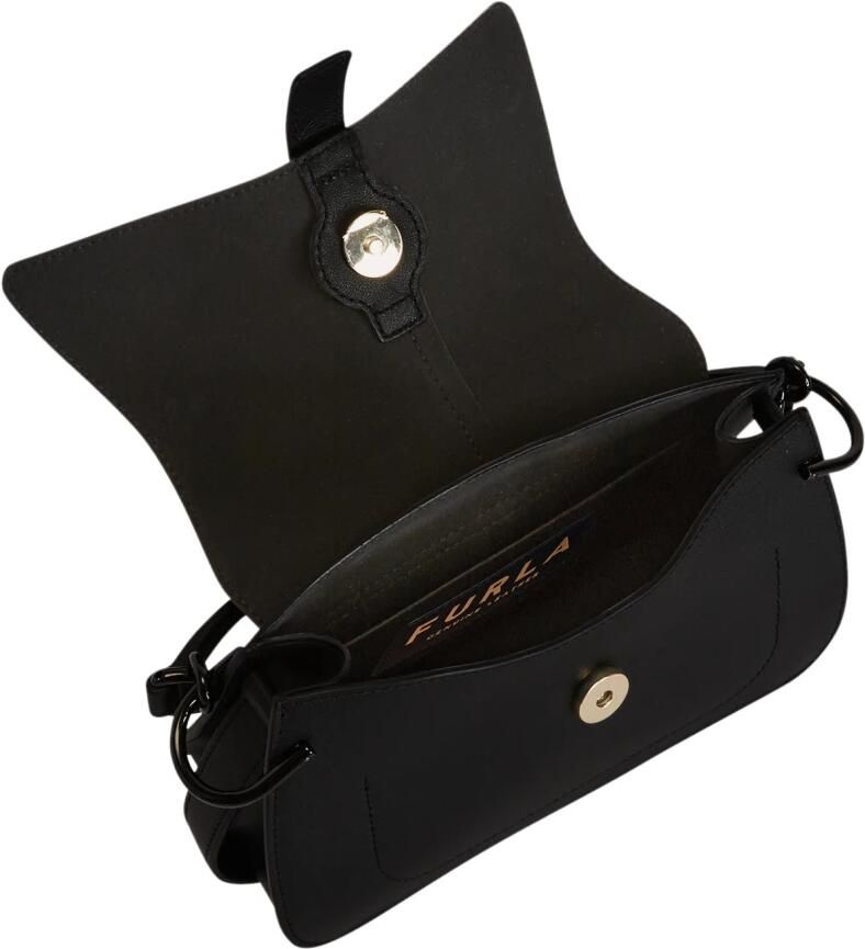 Furla Zwarte leren handtas met afneembaar handvat en schouderriem Black Dames - Foto 9