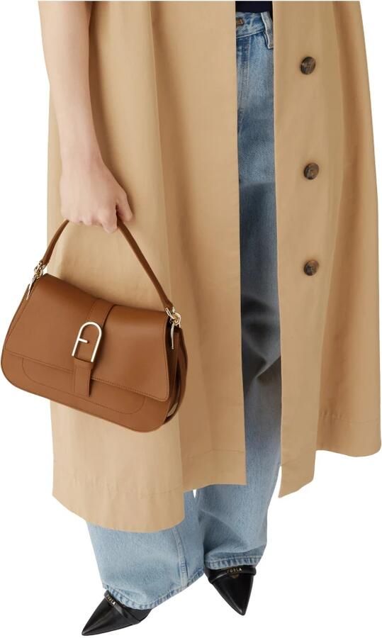 Furla Crossbody bags Flow M Top Handle in cognac - Foto 10