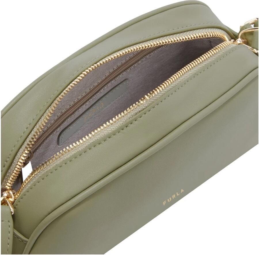 Furla leren crossbody tas Goccia Mini olijfgroen - Foto 5