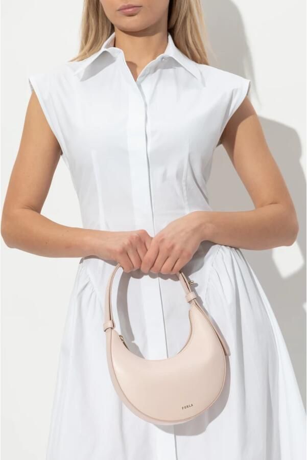 Furla Crossbody bags Delizia Mini Shoulder Ba in poeder roze - Foto 4