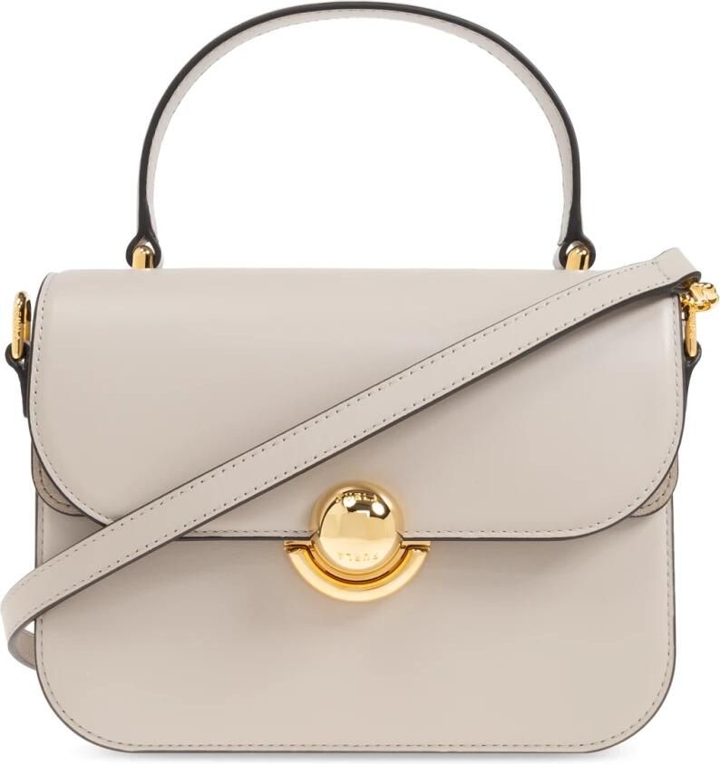 Furla Taupe Leren Schoudertas met Boule Slot Beige Dames