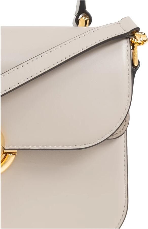 Furla Taupe Leren Schoudertas met Boule Slot Beige Dames - Foto 6