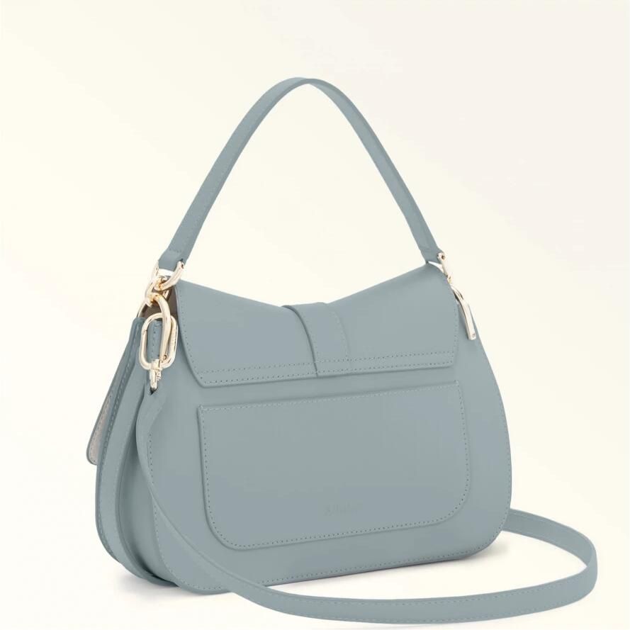 Furla Leren handtas in wolkkleur met Arco-gesp Gray Dames - Foto 4