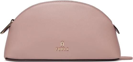Furla Hobo bags Camelia Logo Plaque Mini Crossbody Bag in poeder roze - Foto 4