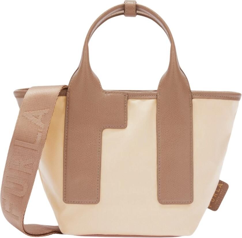 Furla Crossbody bags PIUMA S COLORBLOCK BALLERINA HANDTASCHE in beige